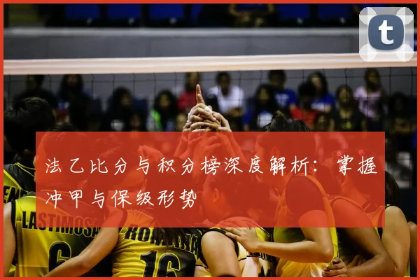 法乙比分与积分榜深度解析：掌握冲甲与保级形势